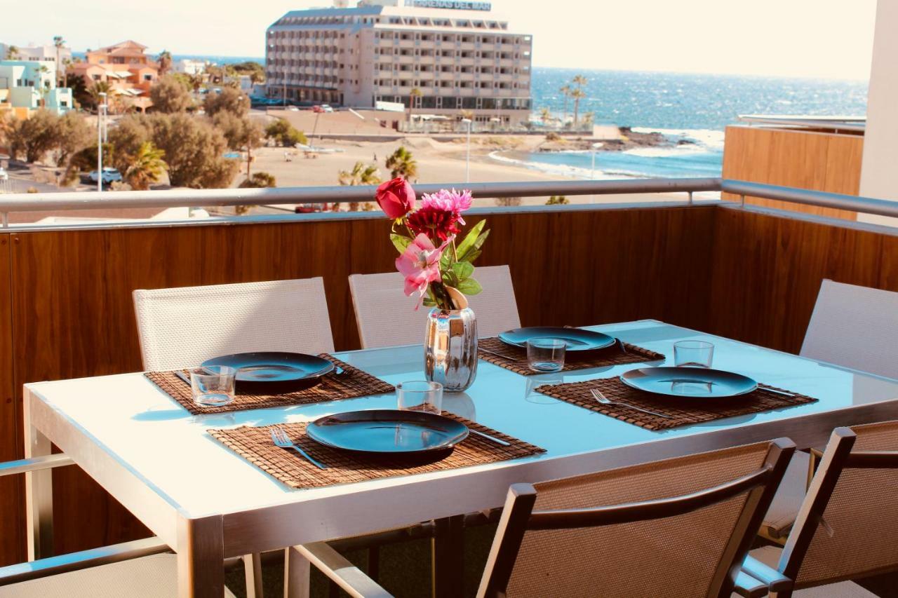 Sea View Apartment In El Medano With Pool & Private Parking Space מראה חיצוני תמונה